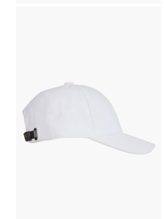 Bruno Magli Twill White Baseball Cap in L/XL - NEW main image 5